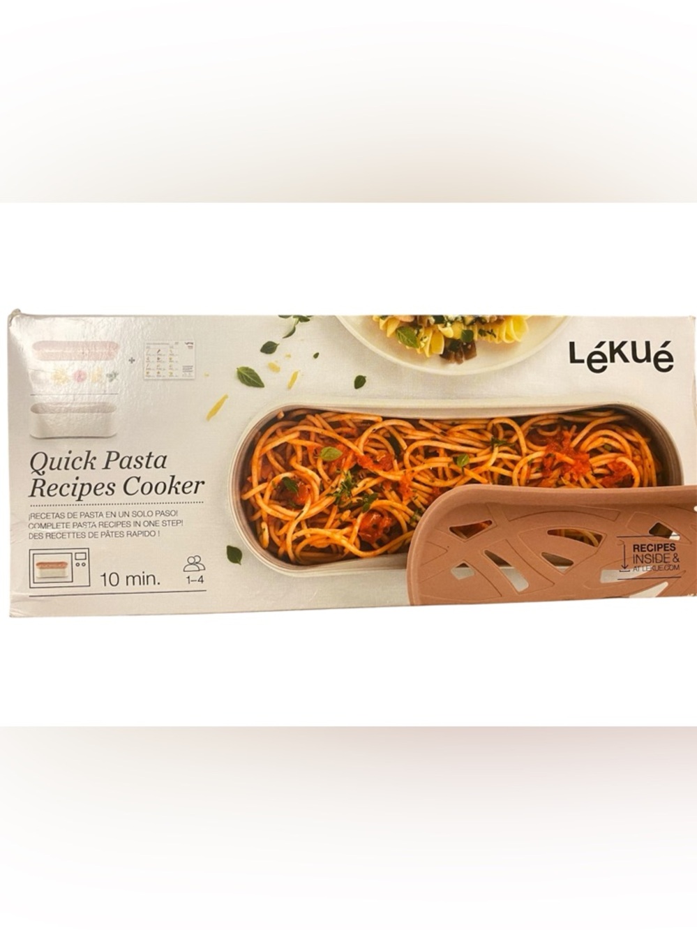 Lekue Microwave Pasta Cooker Terracotta